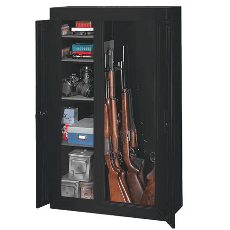 stack on 10 gun compact steel sec cabinet|10 gun double door cabinet.